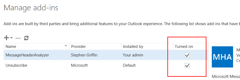 outlook ans iscribe